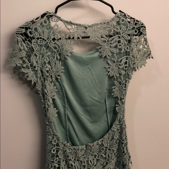 Lulus mint lace dress - Picture 4 of 4